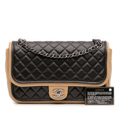 Jumbo Classic Bicolor Lambskin Twist Flap