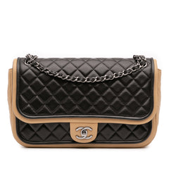 Jumbo Classic Bicolor Lambskin Twist Flap