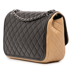 Jumbo Classic Bicolor Lambskin Twist Flap