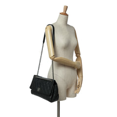 Quilted Iridescent Caviar Lady Pearly Flap