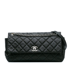 Quilted Iridescent Caviar Lady Pearly Flap