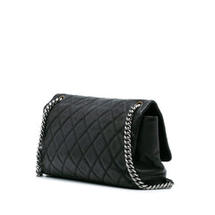 Quilted Iridescent Caviar Lady Pearly Flap