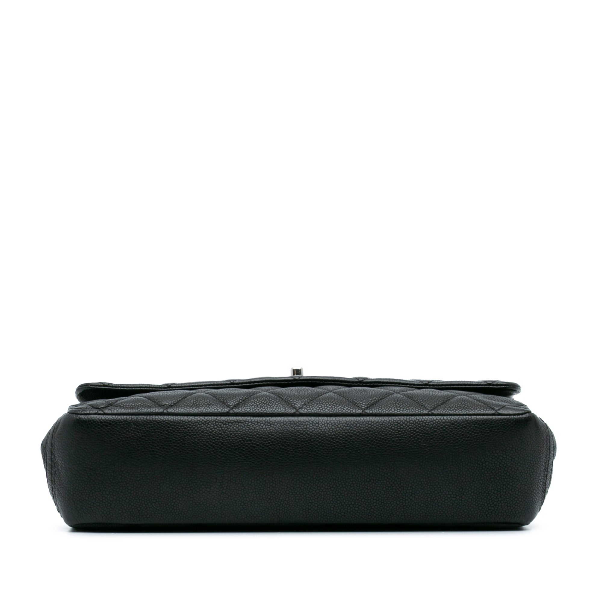 Quilted Iridescent Caviar Lady Pearly Flap