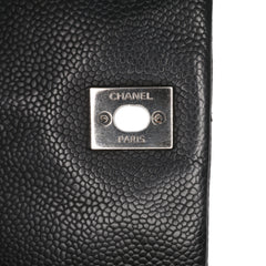 Quilted Iridescent Caviar Lady Pearly Flap