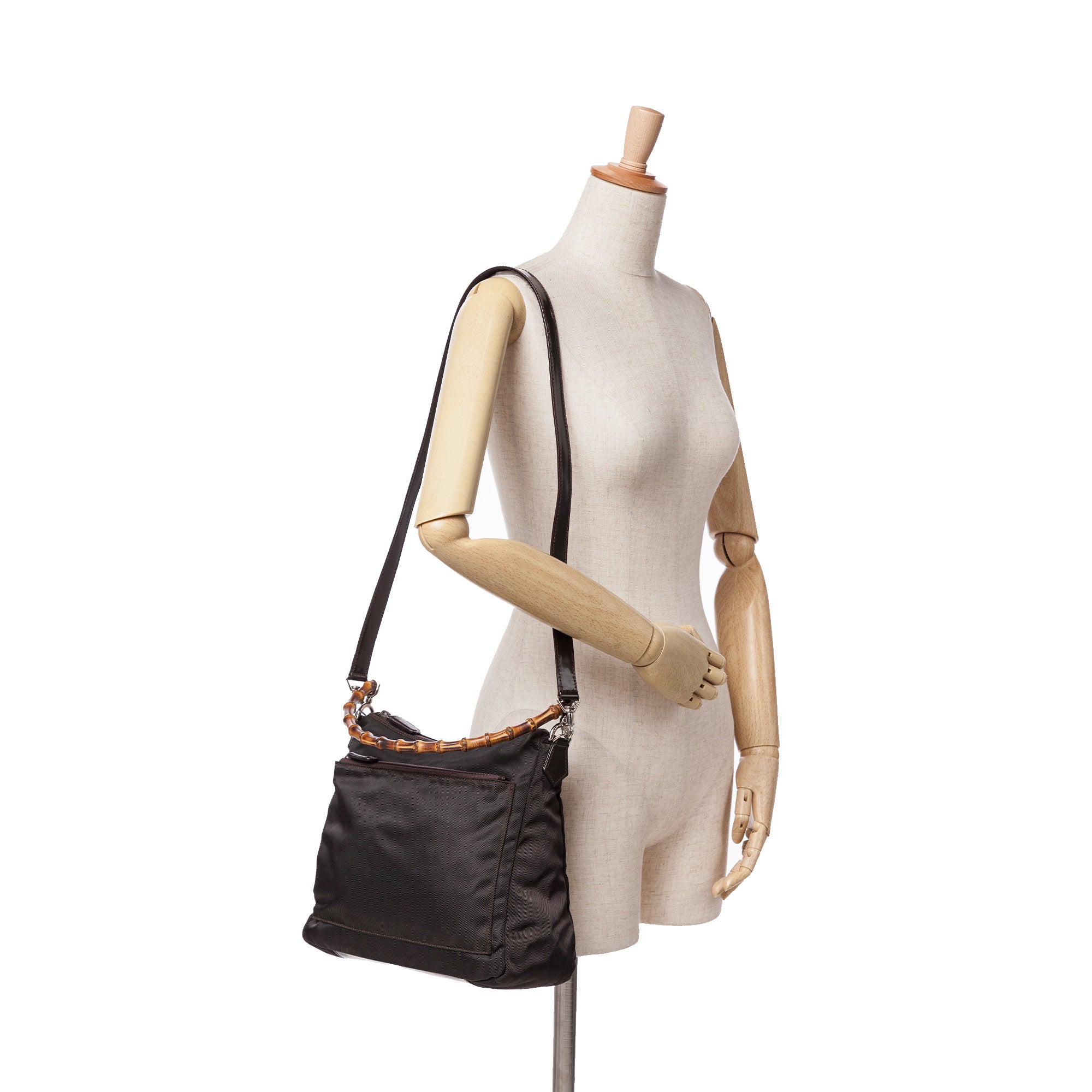 Nylon Bamboo Satchel