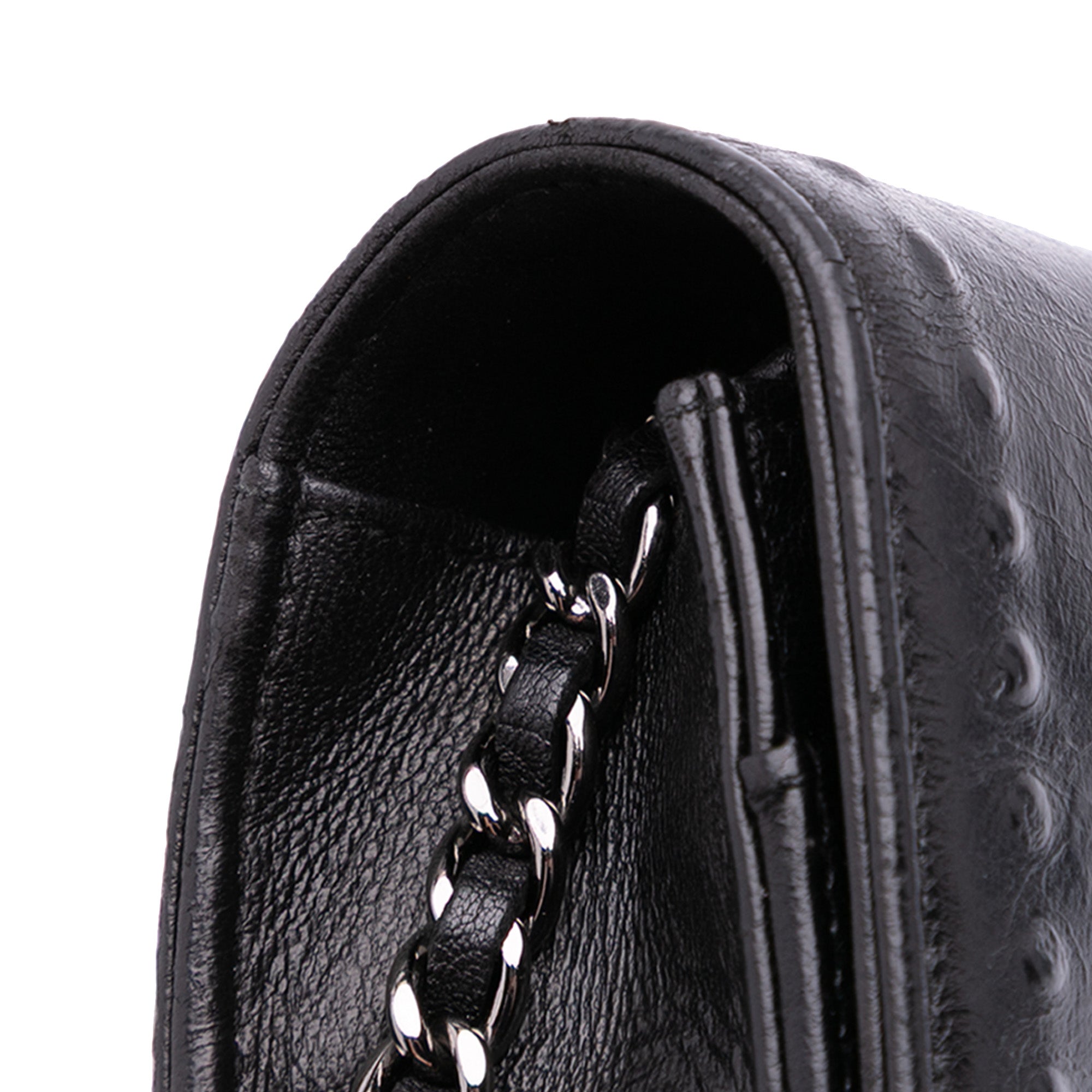 CC Embossed Lambskin Wallet on Chain