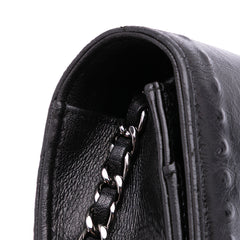 CC Embossed Lambskin Wallet on Chain