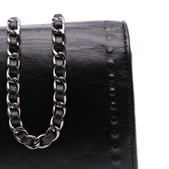 CC Embossed Lambskin Wallet on Chain