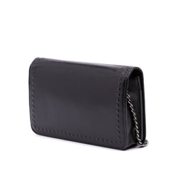 CC Embossed Lambskin Wallet on Chain