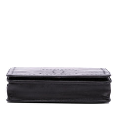 CC Embossed Lambskin Wallet on Chain