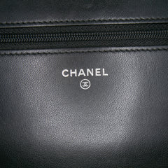 CC Embossed Lambskin Wallet on Chain