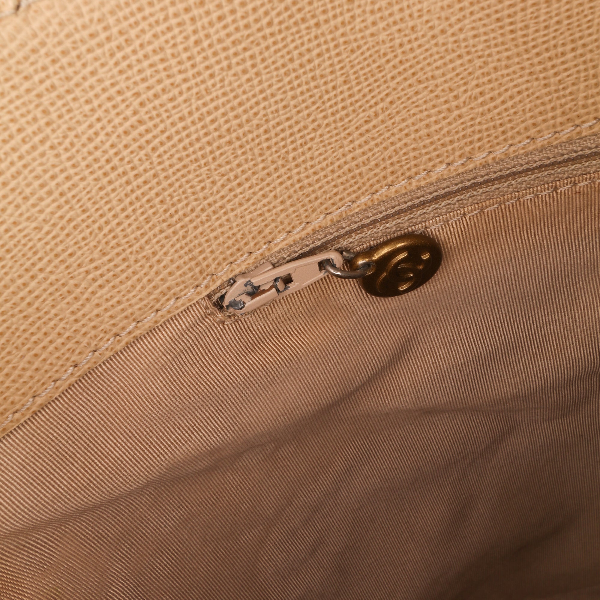 Grained Calfskin Tortoise Top Handle Tote
