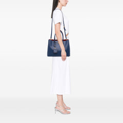 Medium Saffiano Cuir Double Satchel