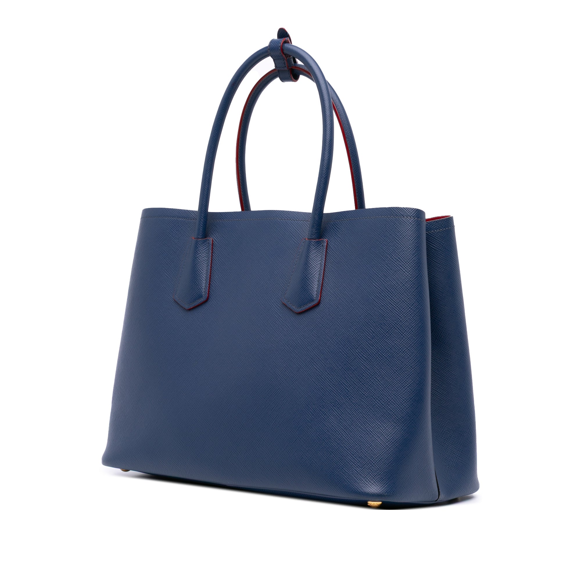 Medium Saffiano Cuir Double Satchel