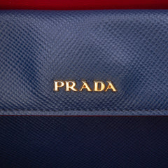 Medium Saffiano Cuir Double Satchel