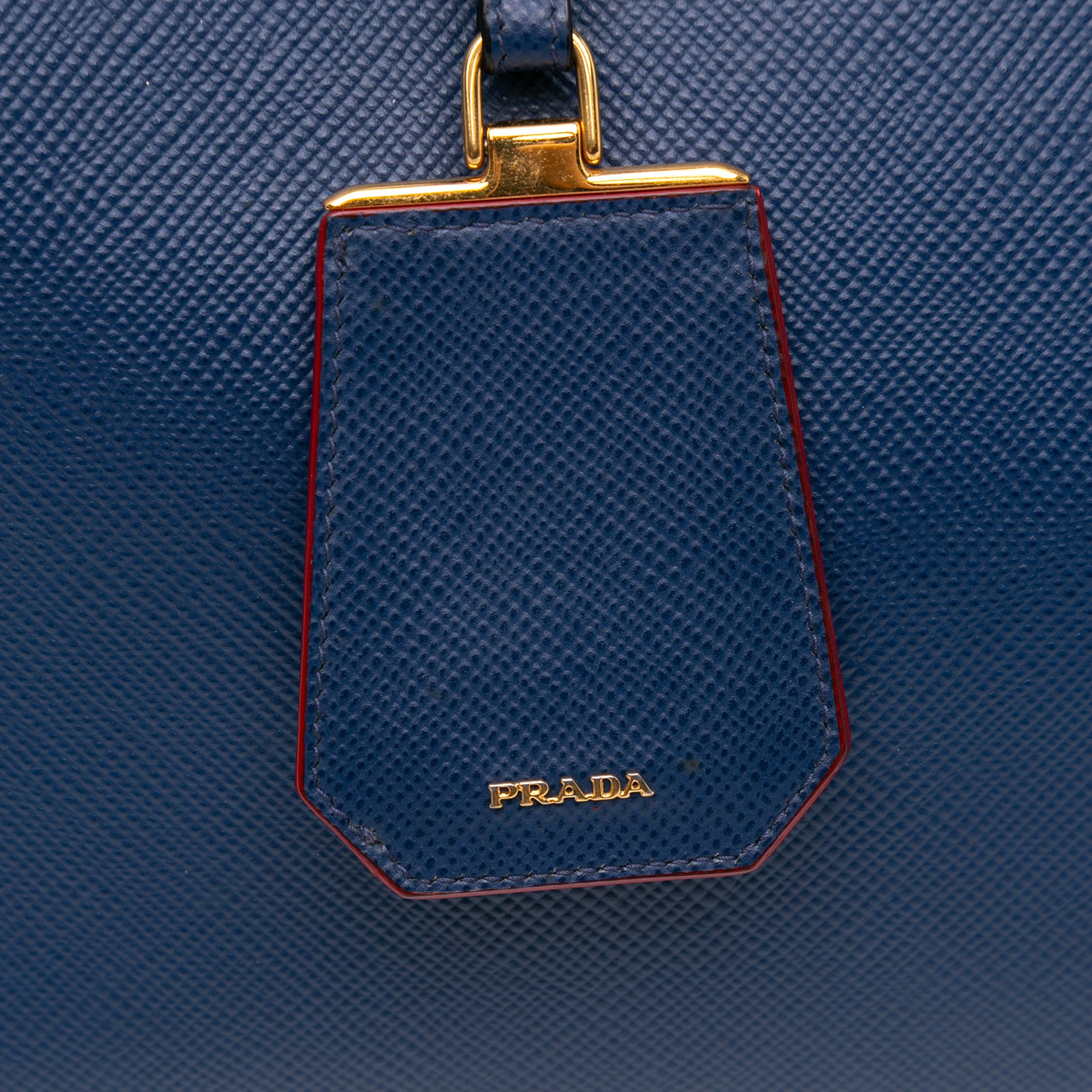 Medium Saffiano Cuir Double Satchel