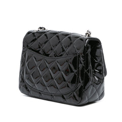 Mini Square Classic Patent Single Flap