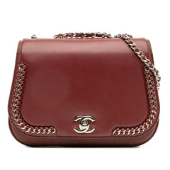 Small Calfskin Braided Chic Flap