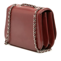 Small Calfskin Braided Chic Flap