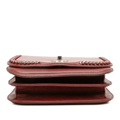 Small Calfskin Braided Chic Flap
