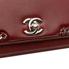 Small Calfskin Braided Chic Flap