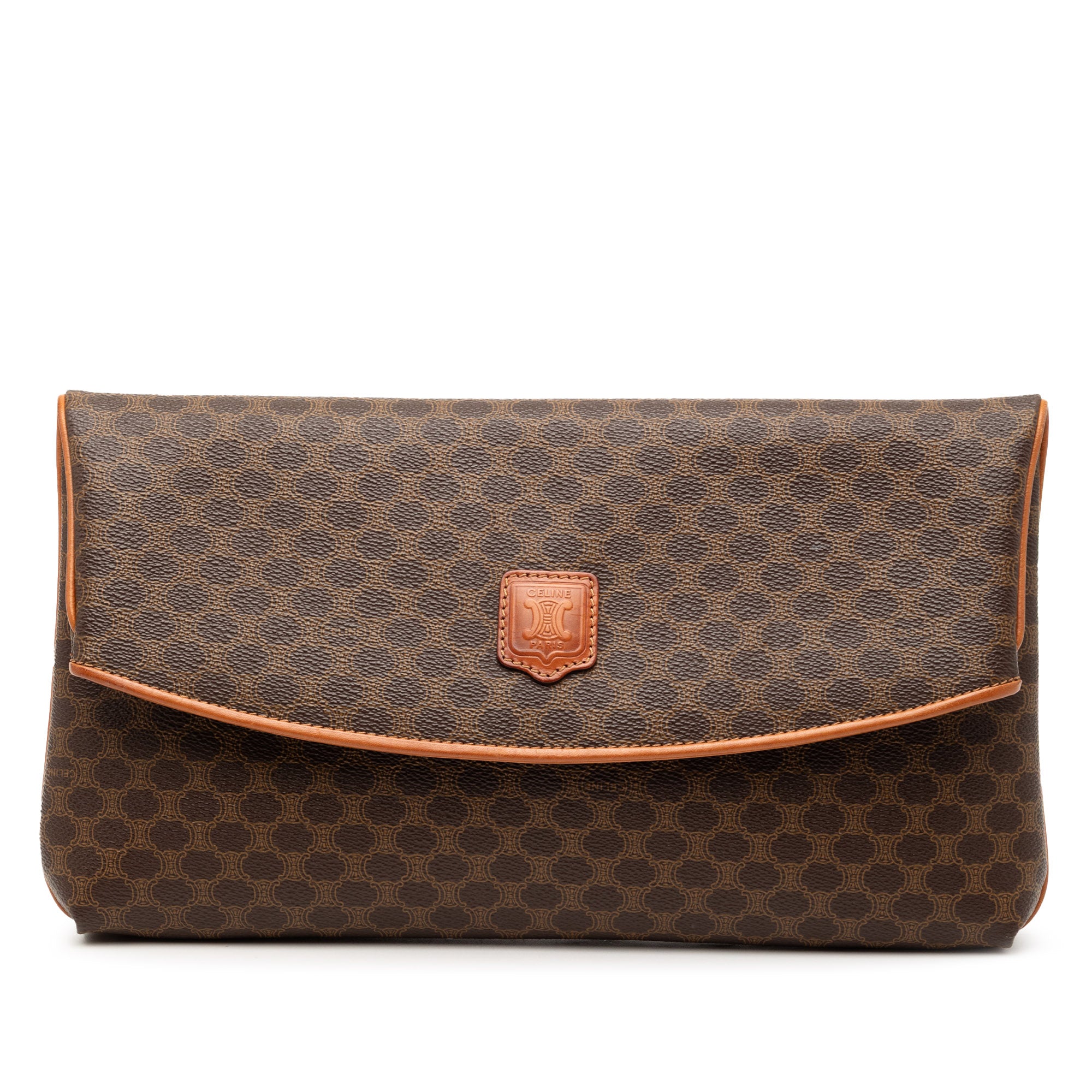 Macadam Coated Canvas Clutch