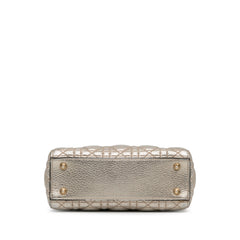 Small Metallic Calfskin Cannage Supple Lady Dior_4