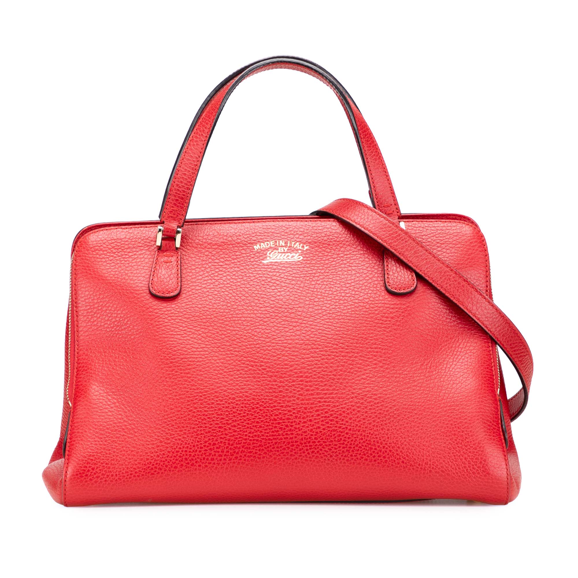 Calfskin Swing Top Handle Satchel