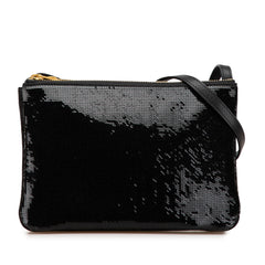 Small Sequined Nylon Trio Crossbody