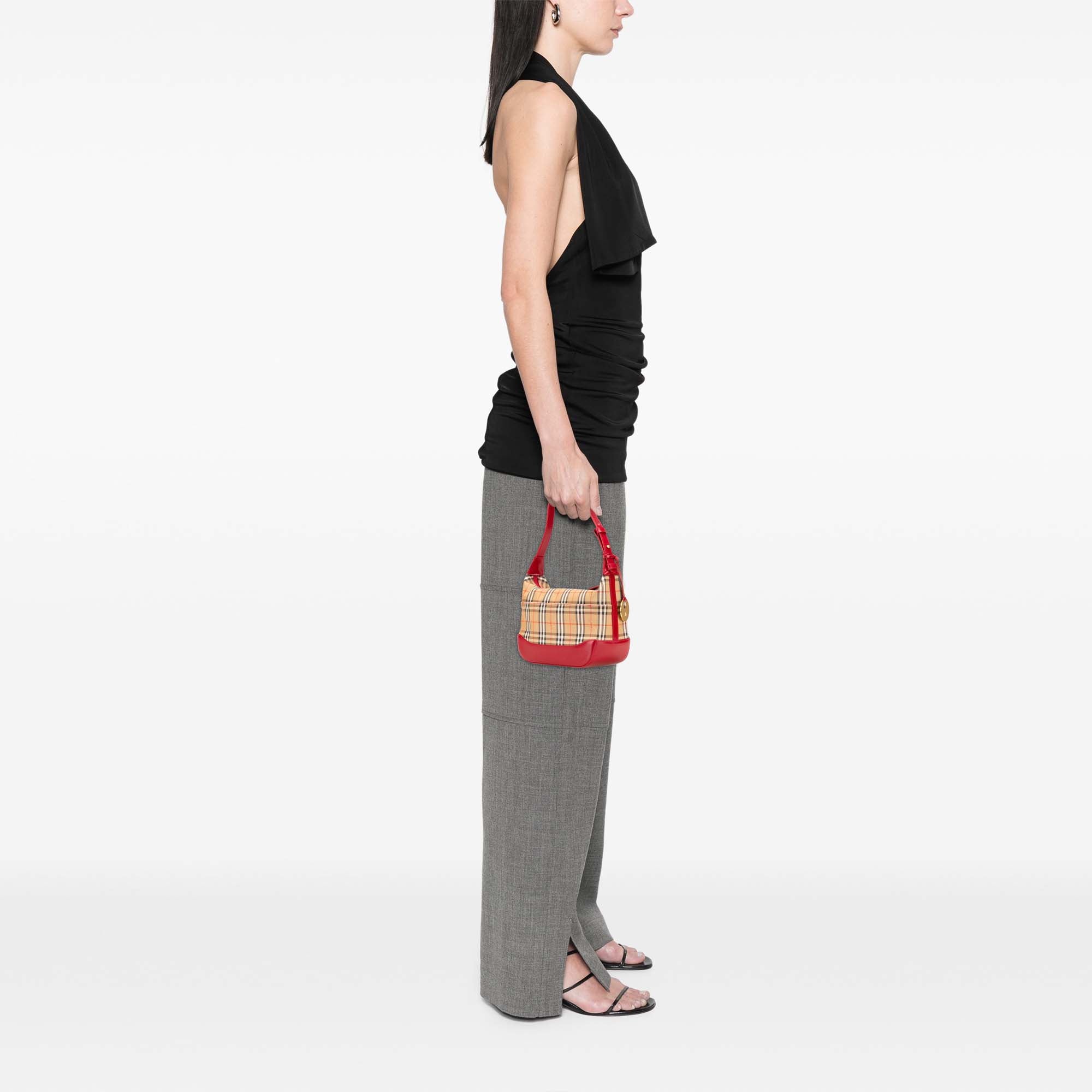 Haymarket Check Canvas Shoulder Bag
