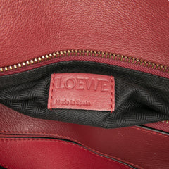 Medium Tricolor Calfskin Puzzle Satchel