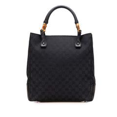 GG Canvas Bamboo Tote