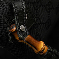 GG Canvas Bamboo Tote