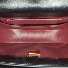 CC Quilted Calfskin Round Moon Messenger Flap