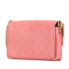 Quilted Calfskin Straight Lined Flap