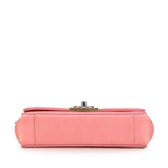 Quilted Calfskin Straight Lined Flap