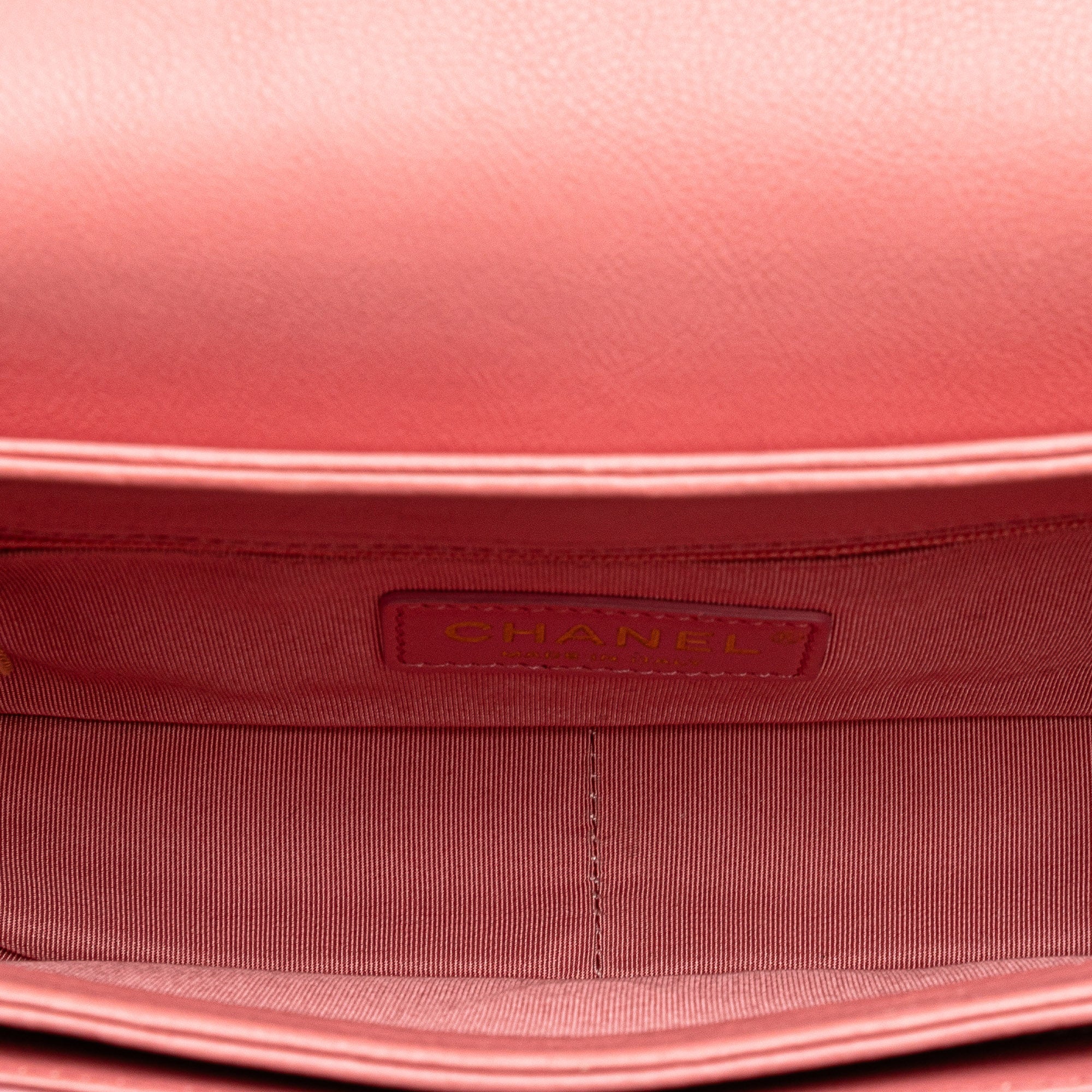 Quilted Calfskin Straight Lined Flap