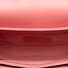 Quilted Calfskin Straight Lined Flap