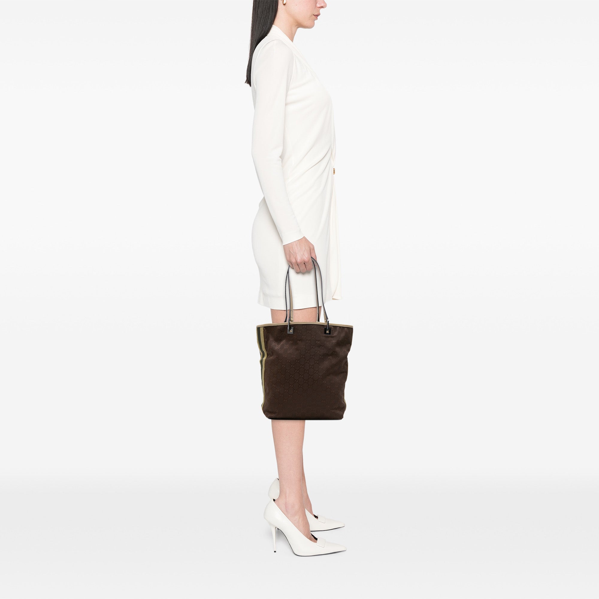 GG Canvas Web Tote