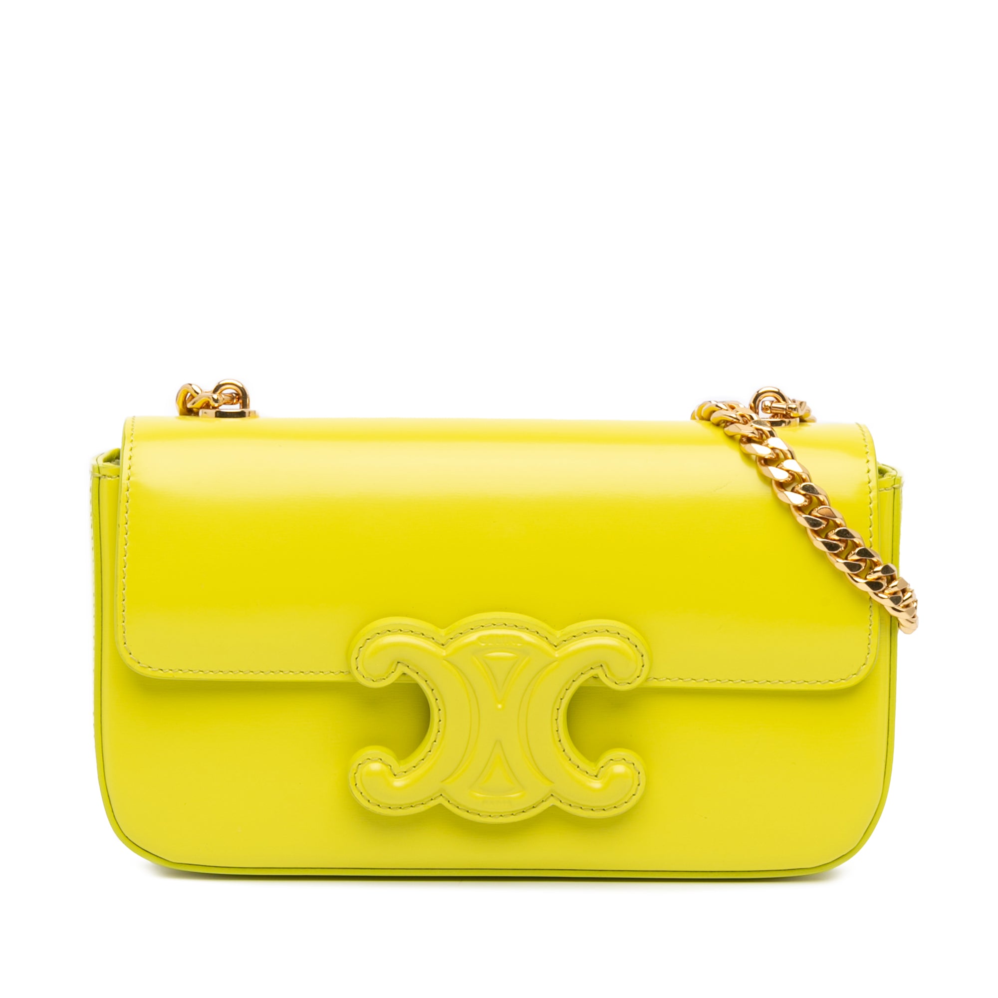 Calfskin Cuir Triomphe Chain Shoulder Bag