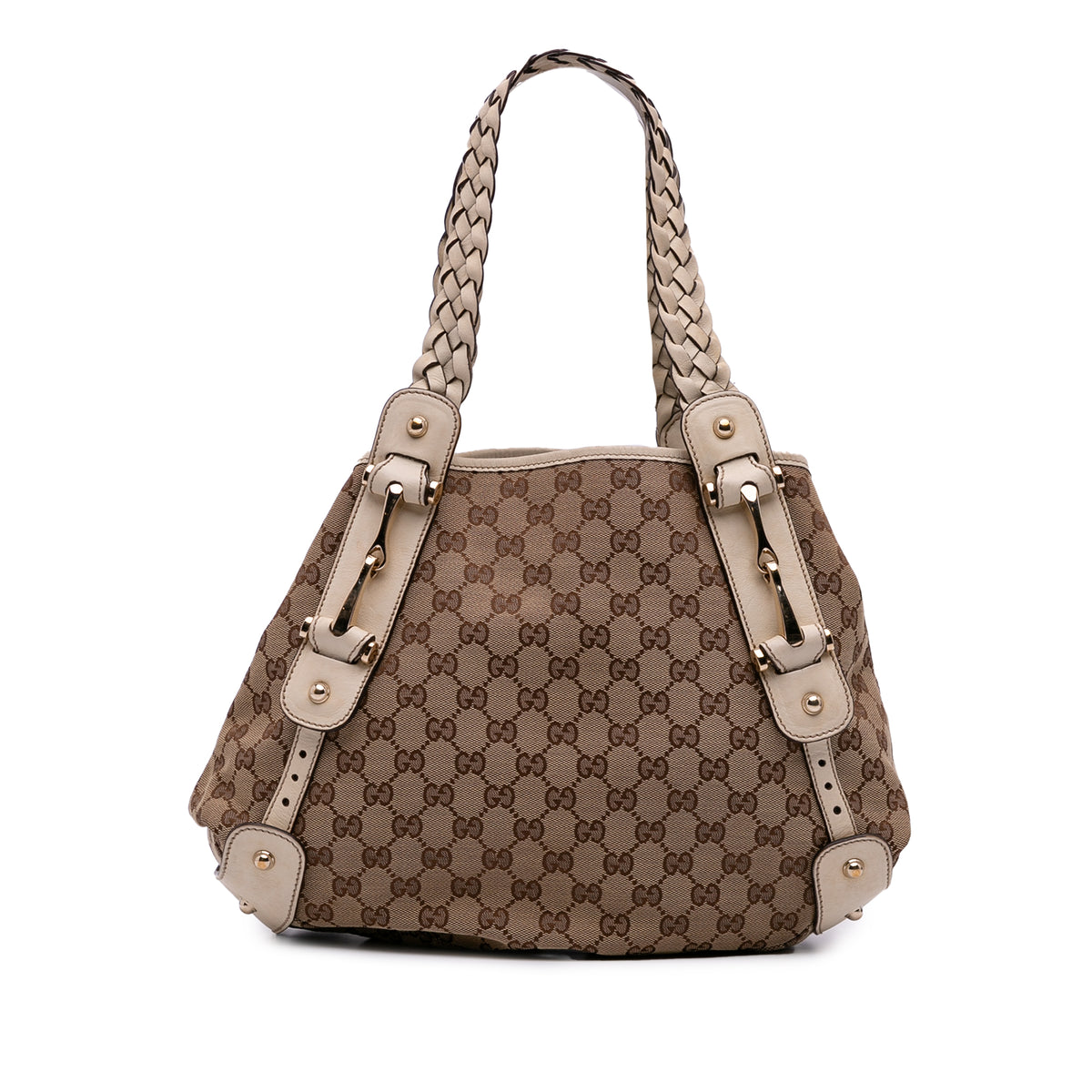 Small GG Canvas Horsebit Pelham Shoulder Bag
