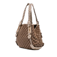 Small GG Canvas Horsebit Pelham Shoulder Bag