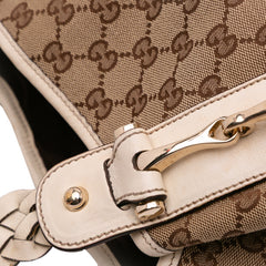 Small GG Canvas Horsebit Pelham Shoulder Bag