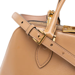 Medium Saffiano Vernice Promenade Satchel
