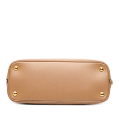 Medium Saffiano Vernice Promenade Satchel