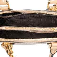 Medium Saffiano Vernice Promenade Satchel