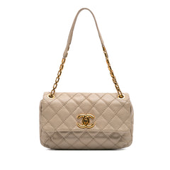 Quilted Calfskin Ultimate Stitch Retro Chain Flap
