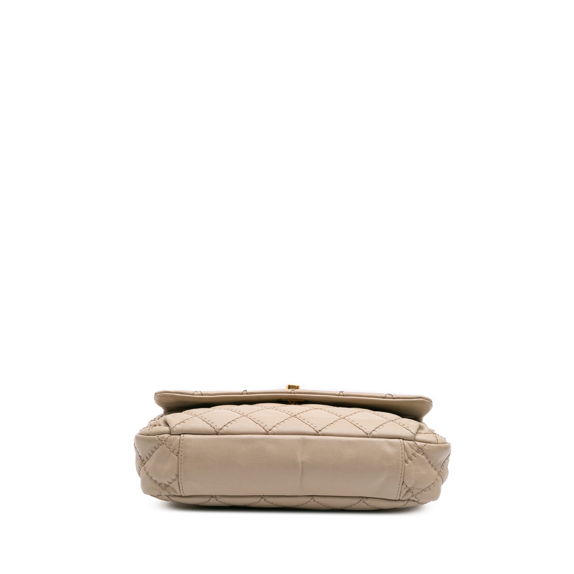 Quilted Calfskin Ultimate Stitch Retro Chain Flap