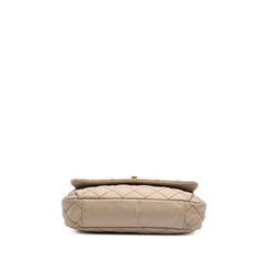 Quilted Calfskin Ultimate Stitch Retro Chain Flap