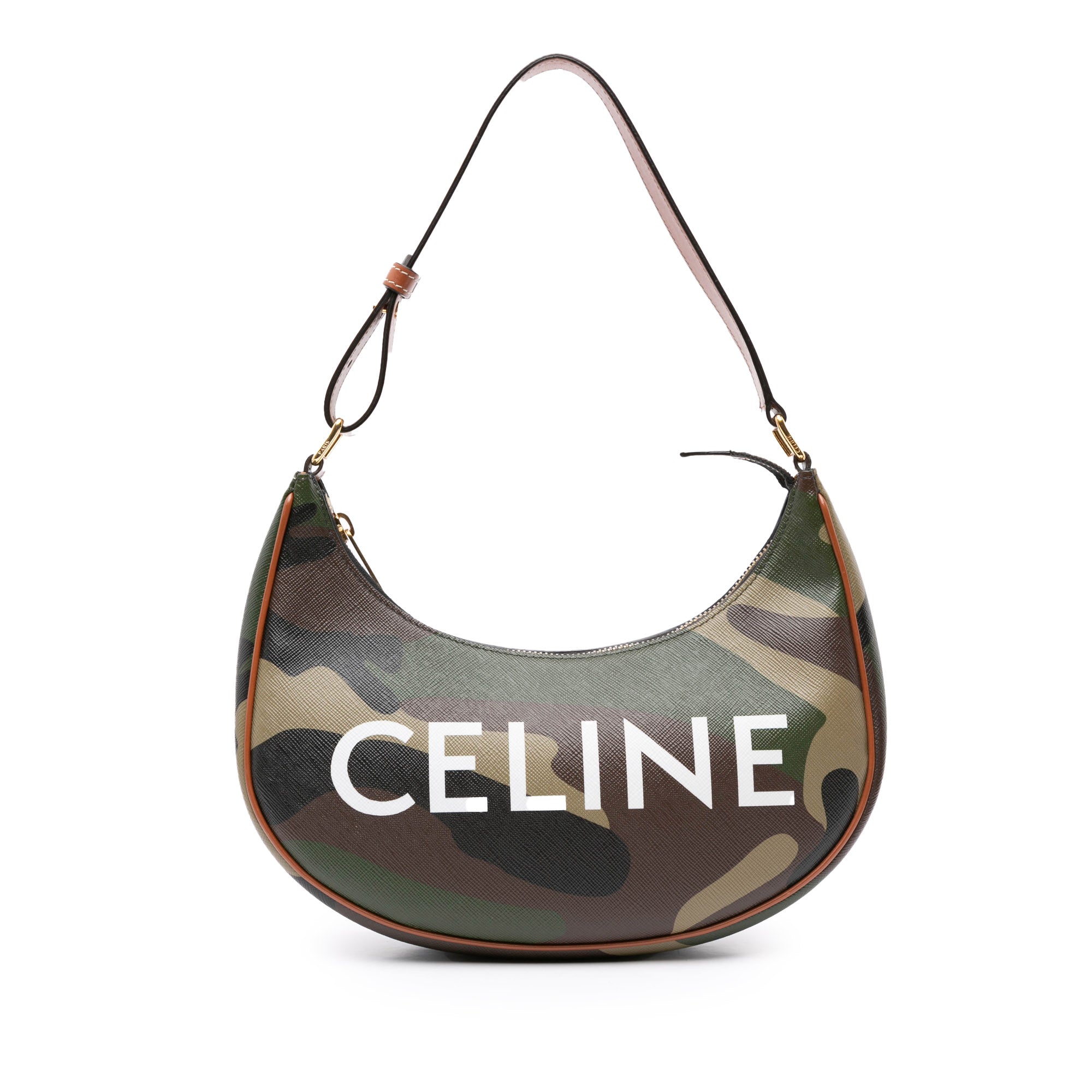 Coated Canvas Camouflage Ava Shoulder Bag